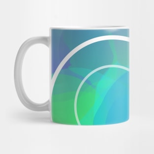 Futuristic rose - abstract design in cool colours Mug